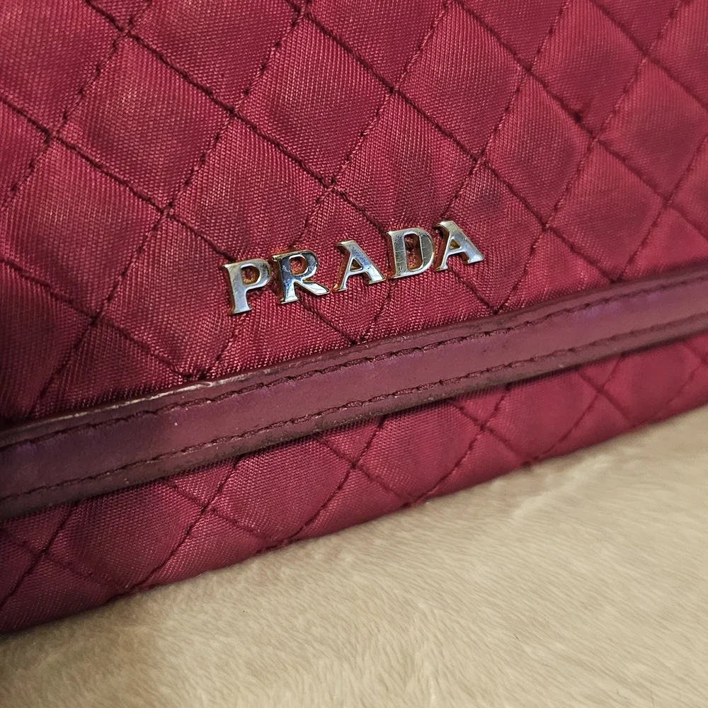 Prada Project Burgundy Quilted Wallet - Picture 4 of 12